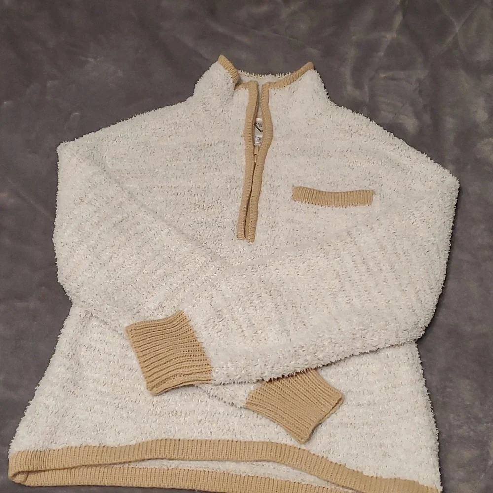 Women's Cropped Freshman 1996 Fuzzy Sweater S - Picture 2 of 6